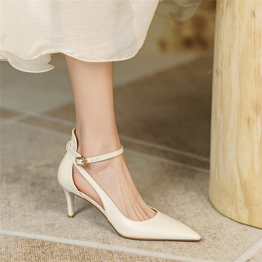 New French Minority Pointed High Heel Sandals For Women