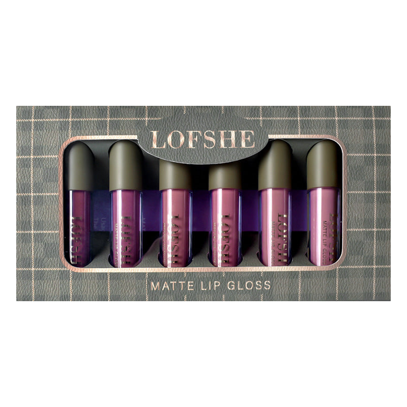6 Colors Nonstick Cup Matte Lipstick Lip Gloss