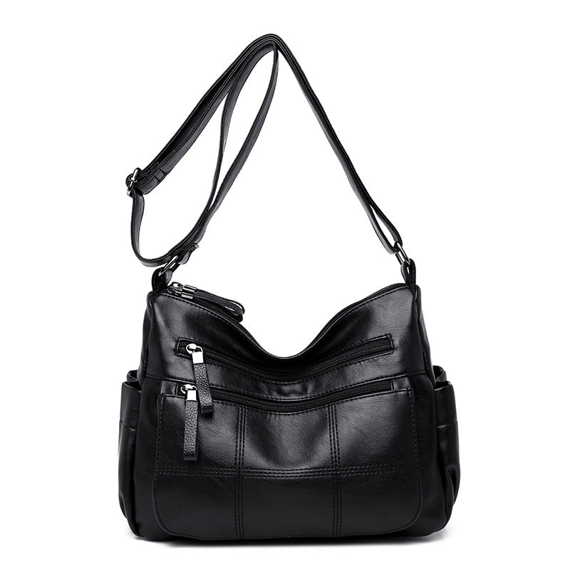 Shoulder-Style Soft Leather Mother Bag for Women
