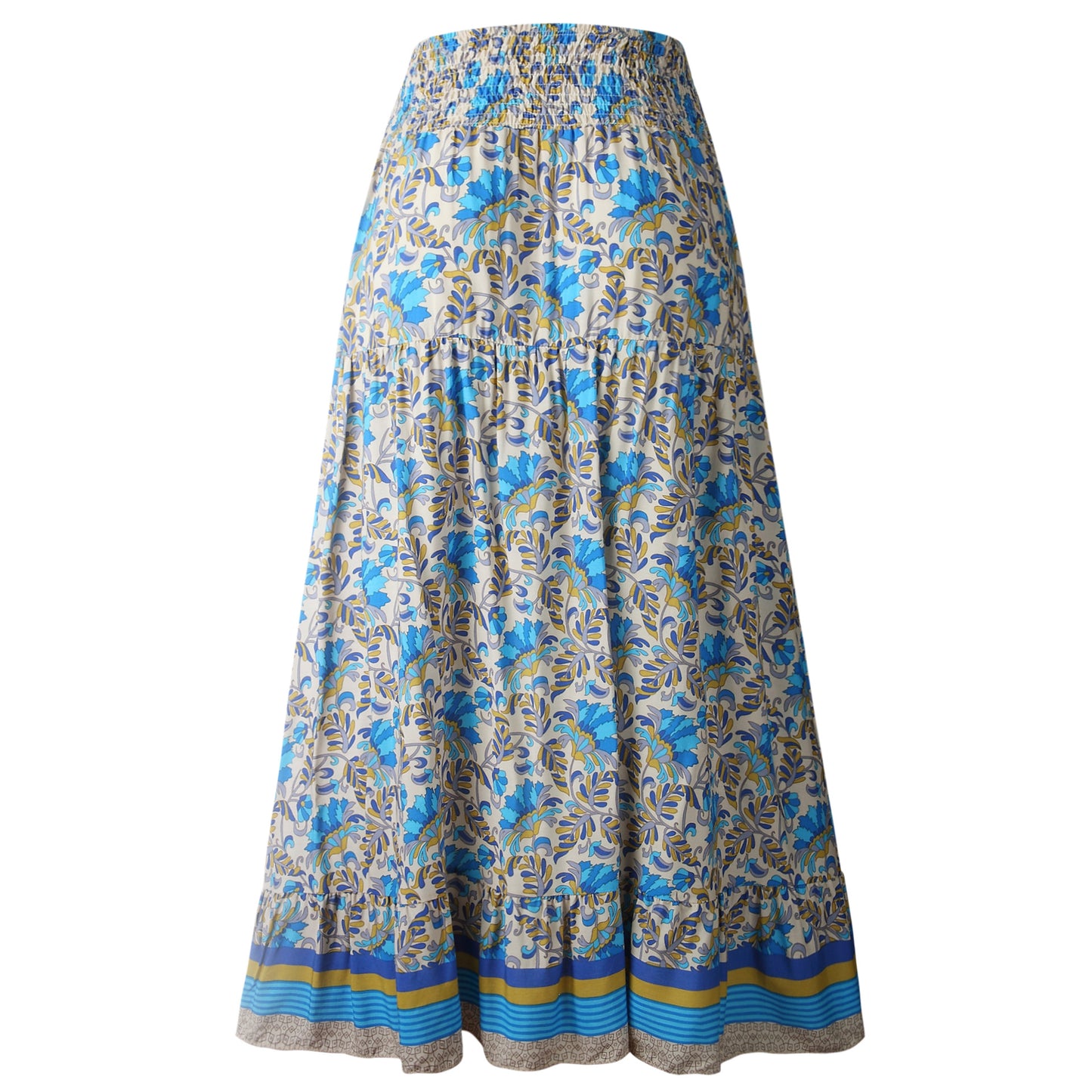 Irregular high waist women's long skirt