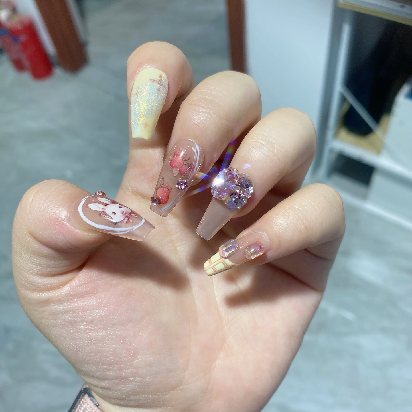 Fake Nails Patch Can Be Taken With Sweet Pet Rabbit