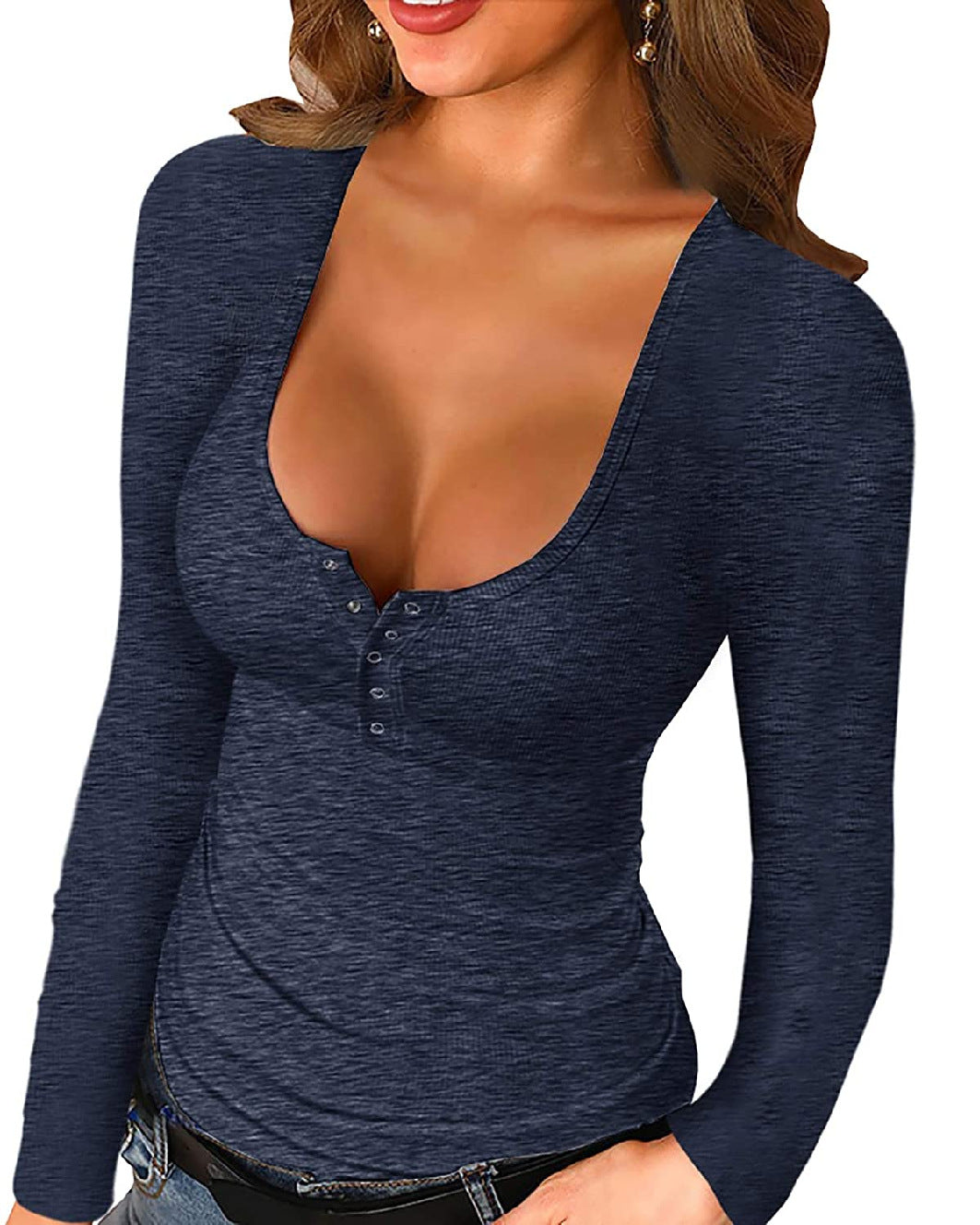 Women's long sleeve bottoming shirt