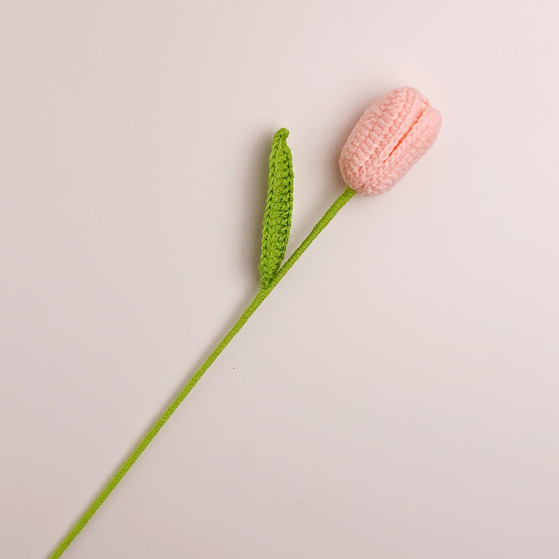 Hand Crochet Tulip Immortal Flower