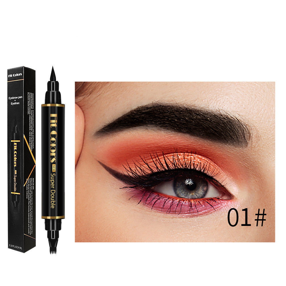 Double Head Four Claw Water Eyebrow Pencil Waterproof And Sweat Resistant