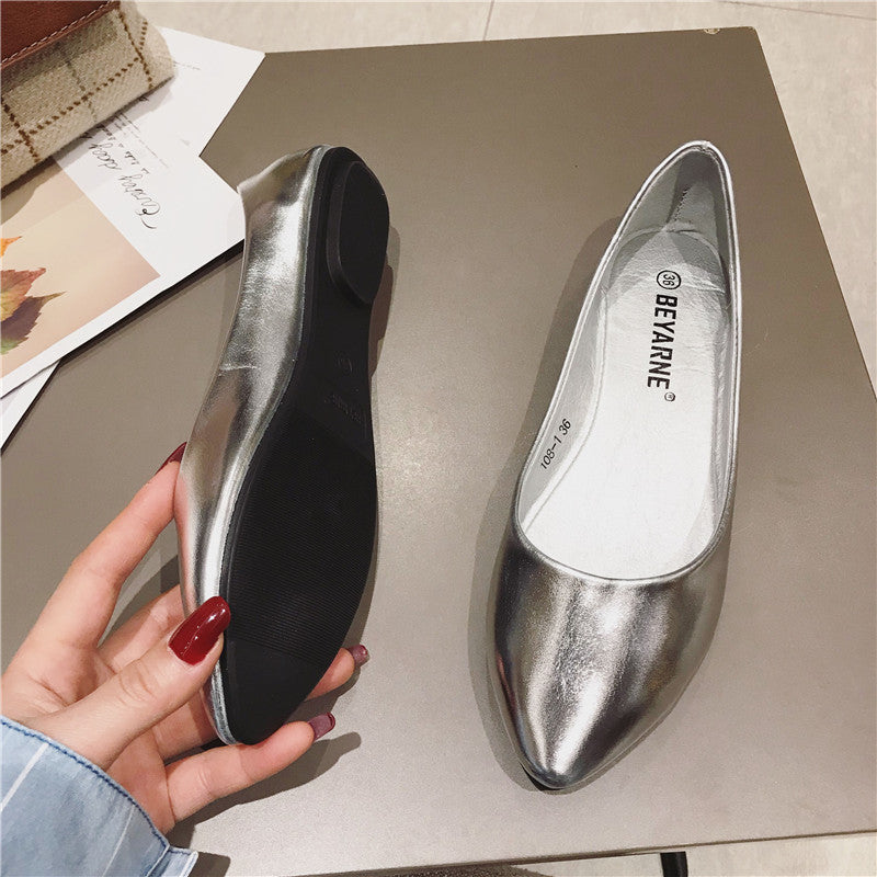 Women's Leather Flat Shoes