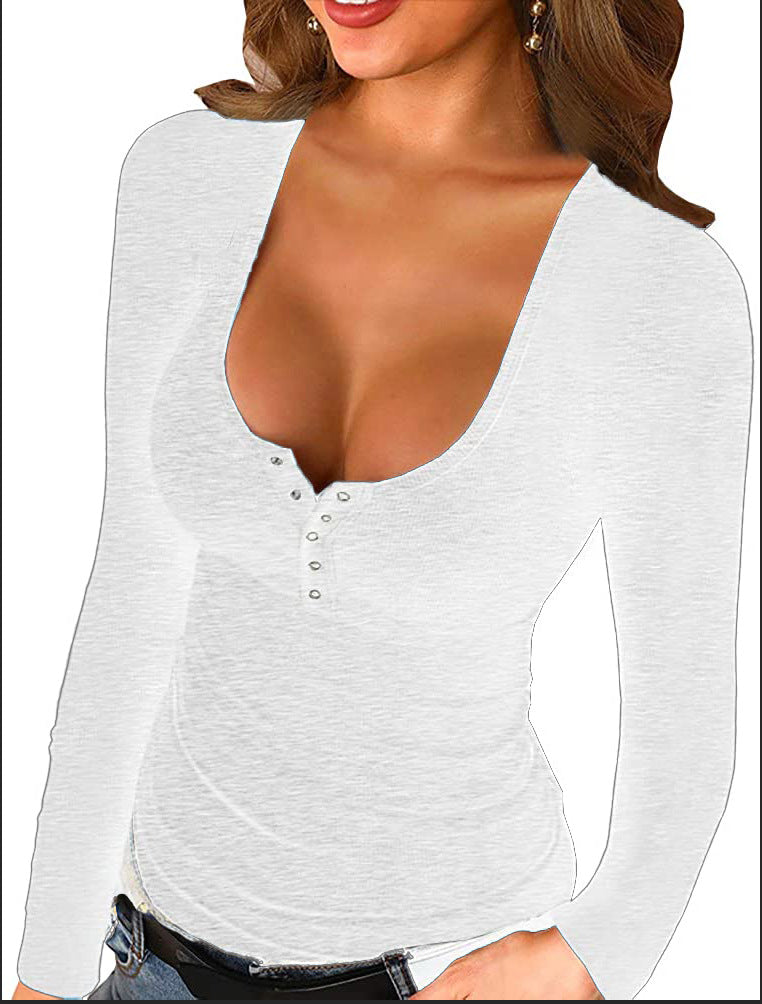 Women's long sleeve bottoming shirt