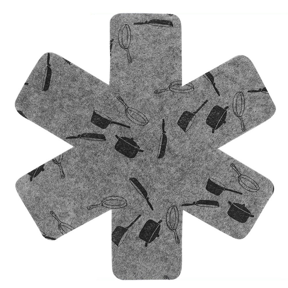 Single Sided Printed Gray Non-woven Fabric Pot Mat