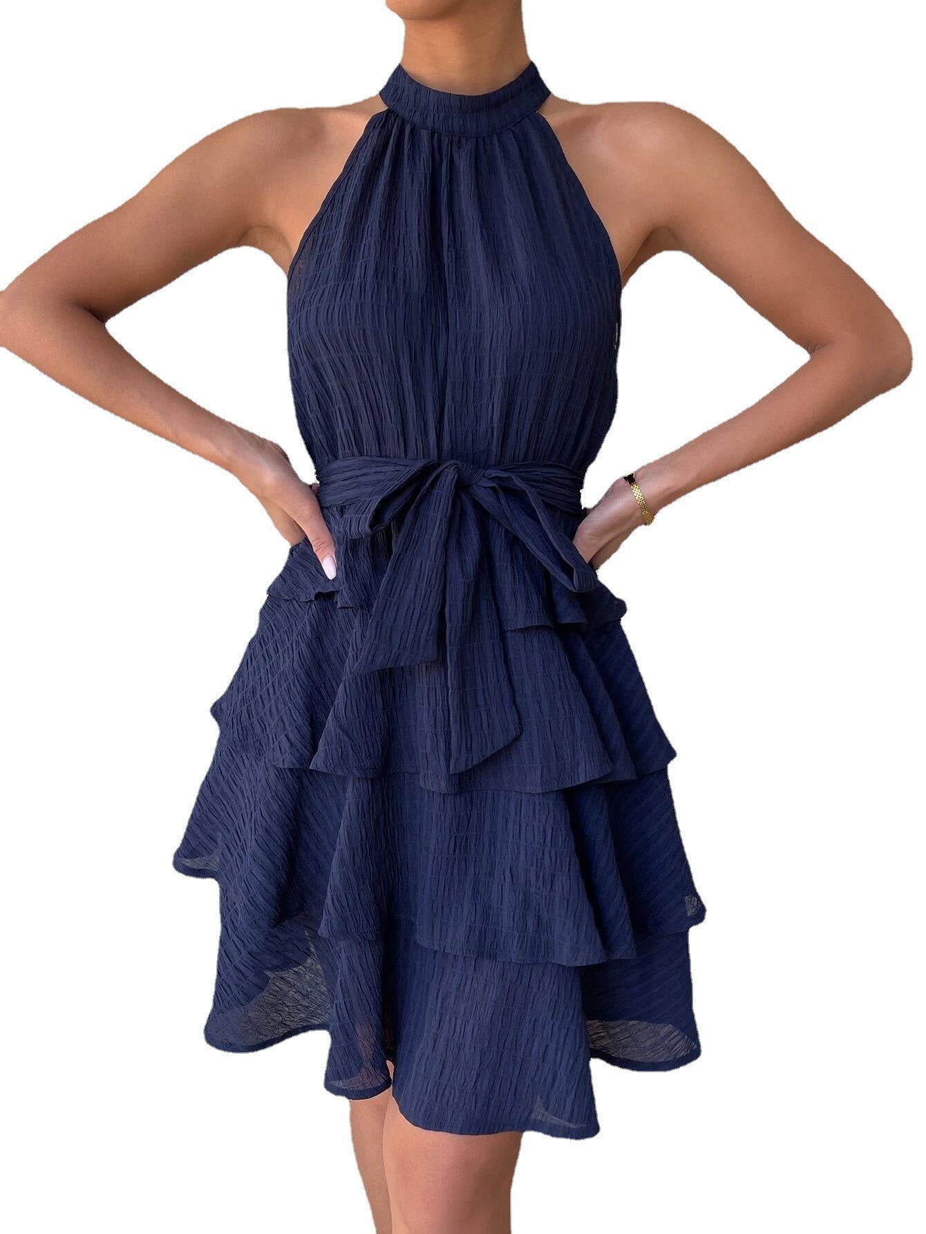 New Sleeveless Ruffle Dress for Women