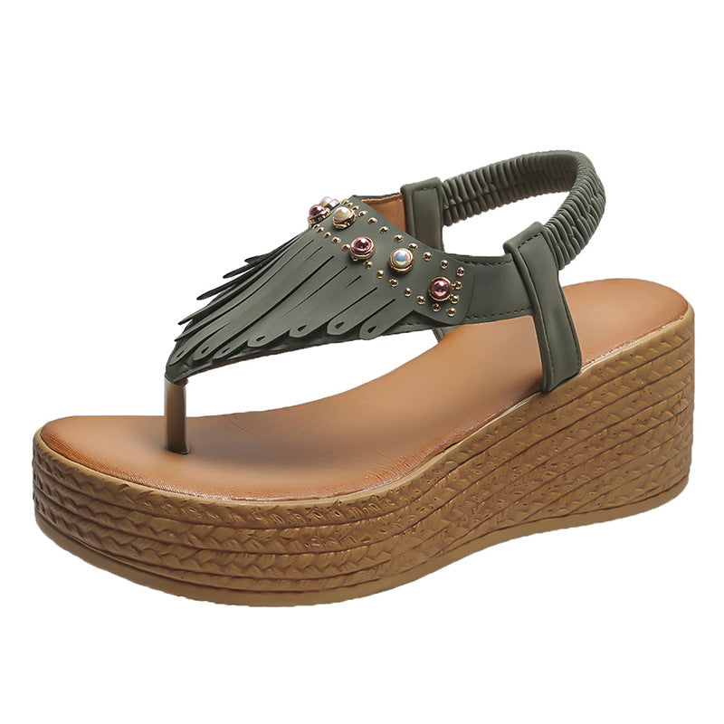 Platform Roman Sandals for Women: High Heel, Large Size, and Impressive Flow Rate Design