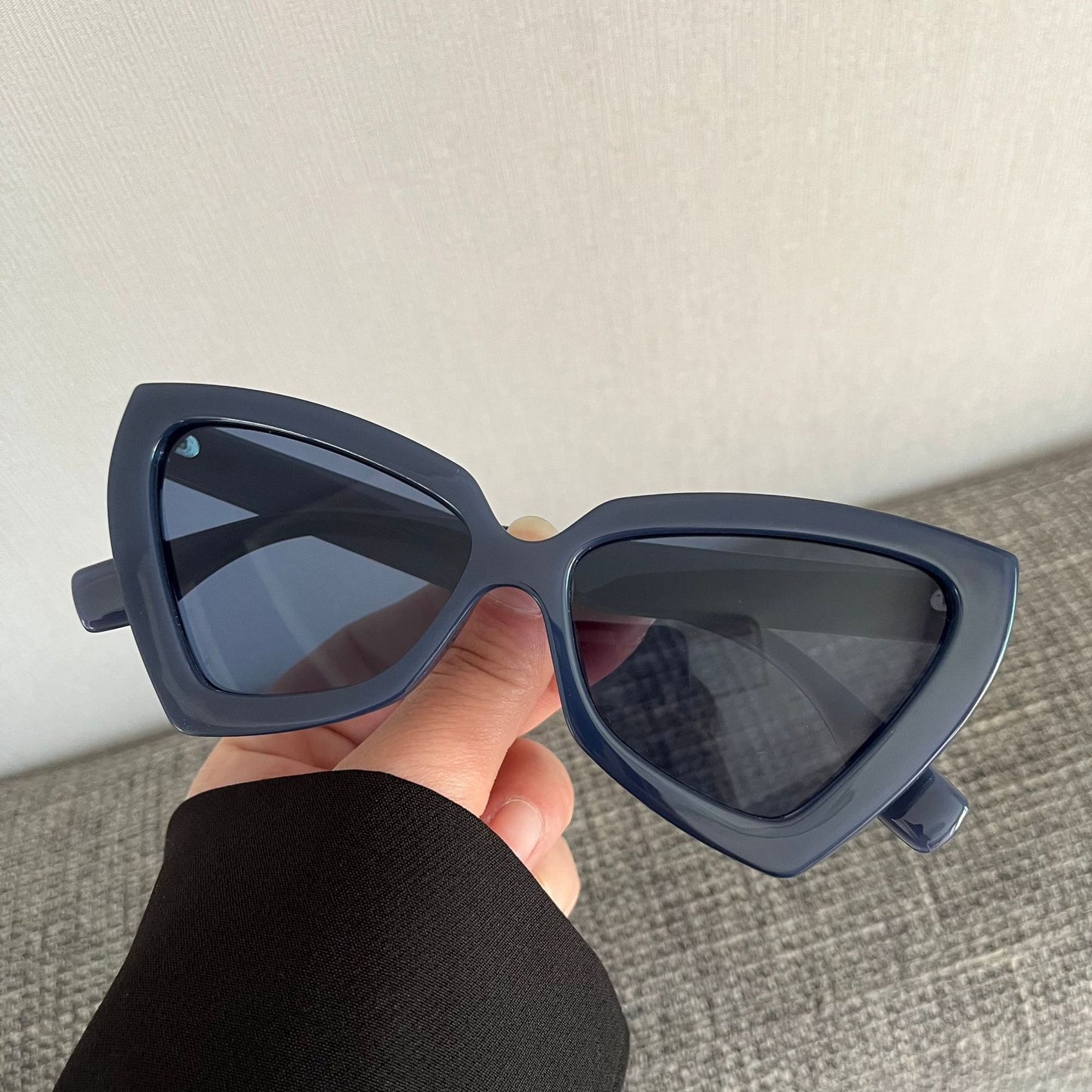 Men And Women Fashion Retro Triangle Concave Modeling Sunglasses