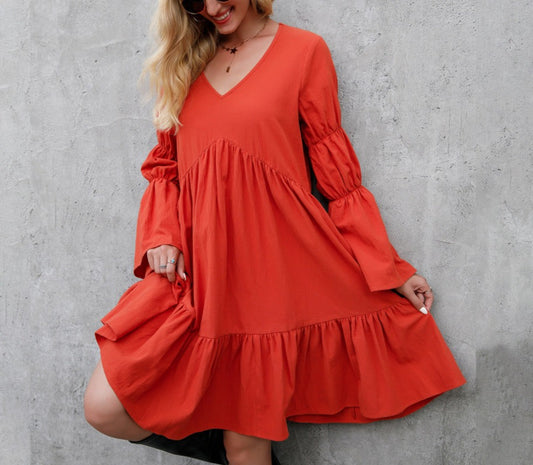 Resort Dresses Long Sleeves Women's Dress