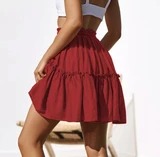 Pleated Flounce Skirt for Women