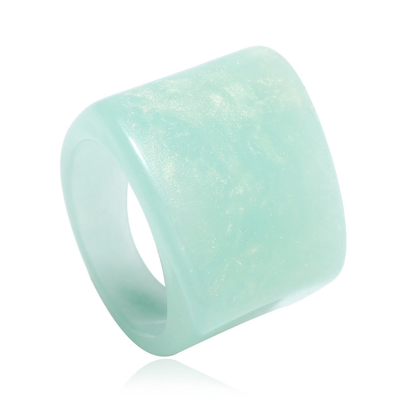 Vintage Resin Special-interest Design Acrylic Ring