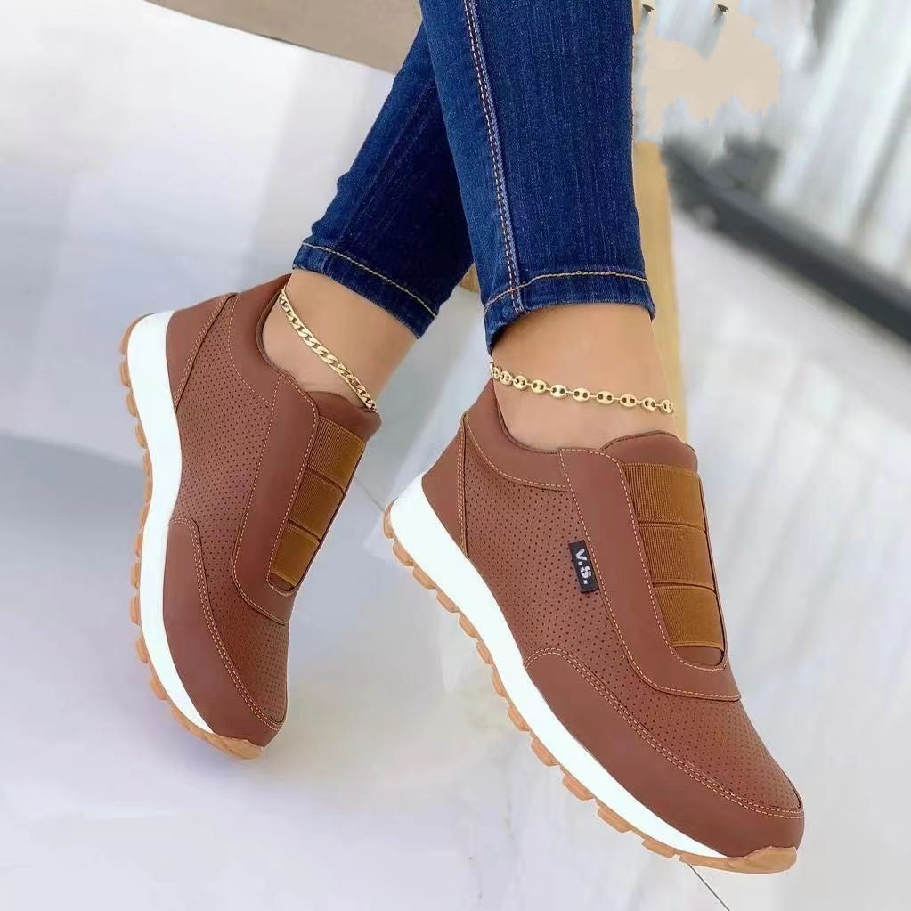 Casual Flat Round Toe Sneakers Fashion