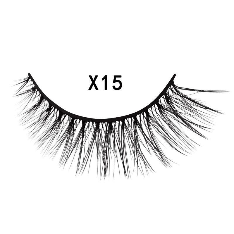 3D Mink Hair Natural Cross Eyelashes 3 Pairs