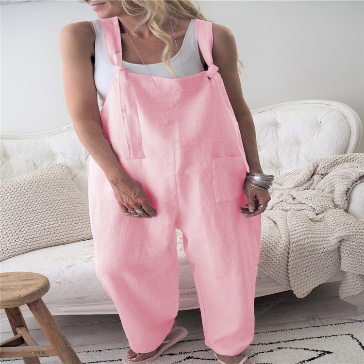 Pants overalls women's mid-rise jeans
