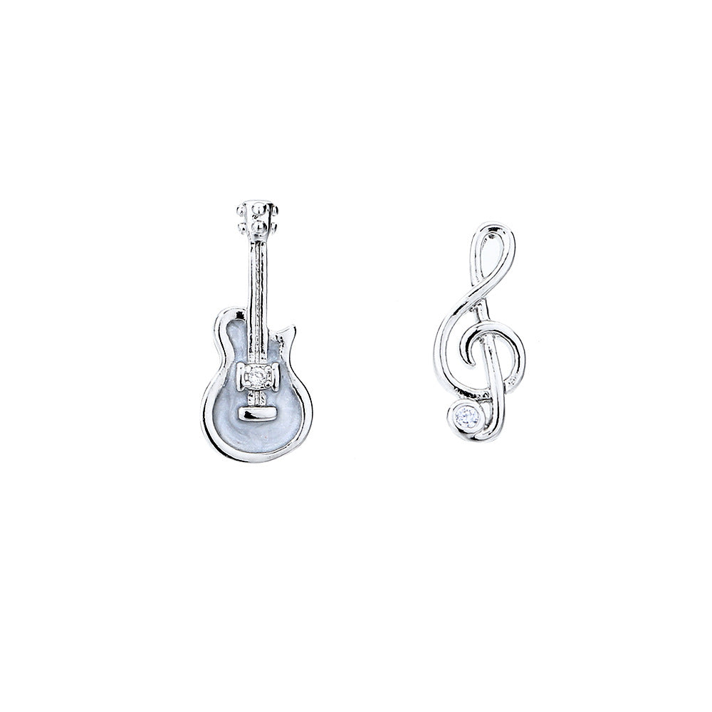 Creative Cute Guitar Note Shape Earrings