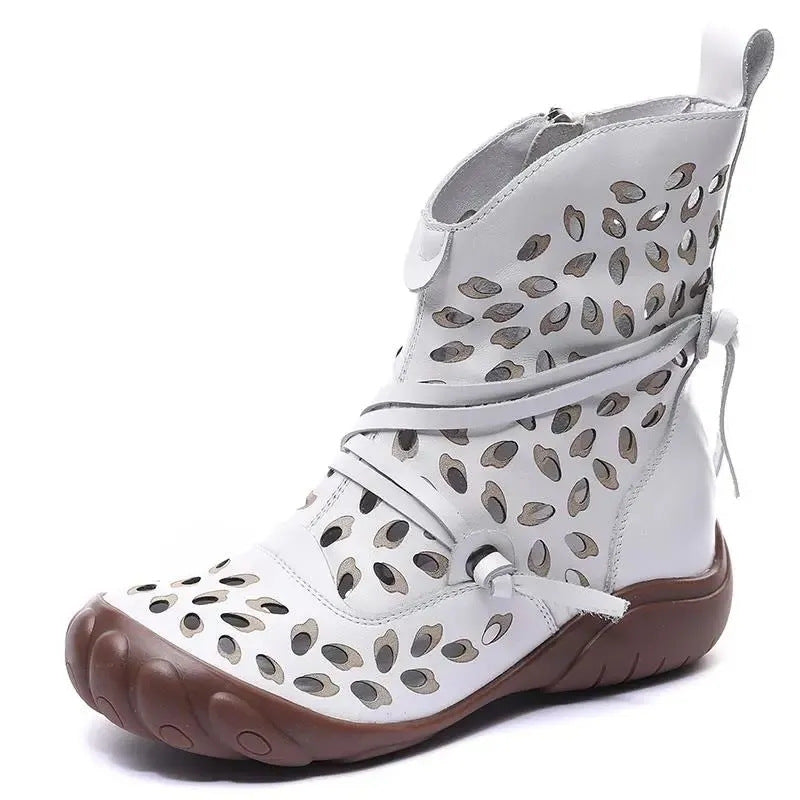 Soft Sole Breathable High Top Side Zip Boots