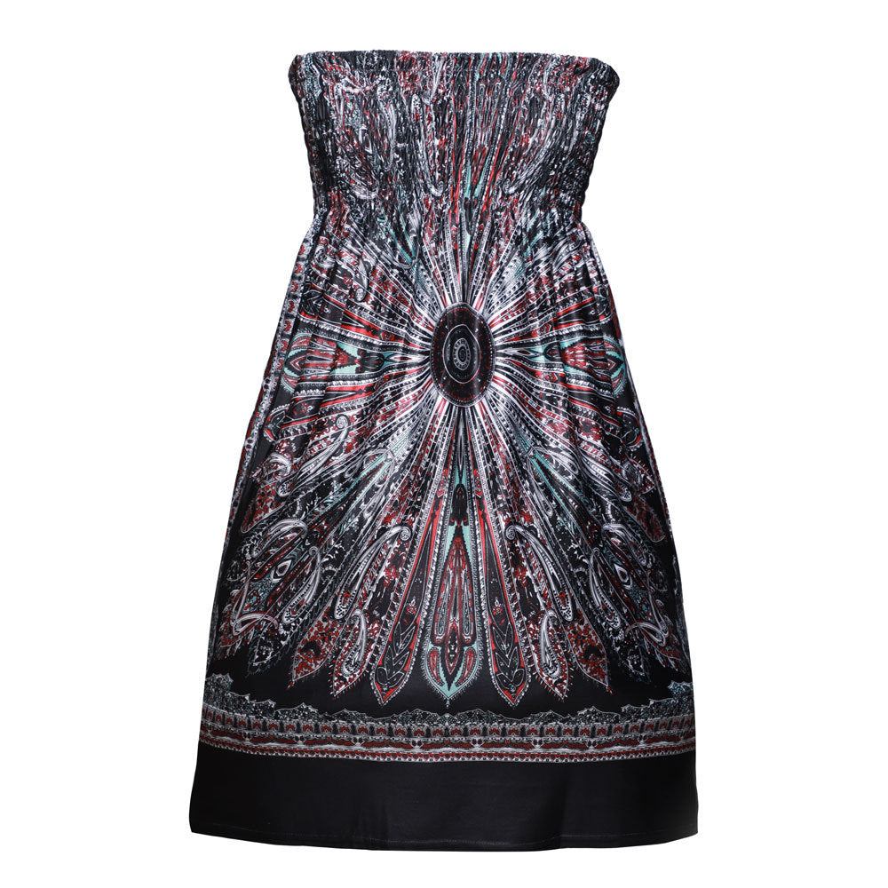 Slim-fit Chest-wrapped Summer Vacation Style Dress