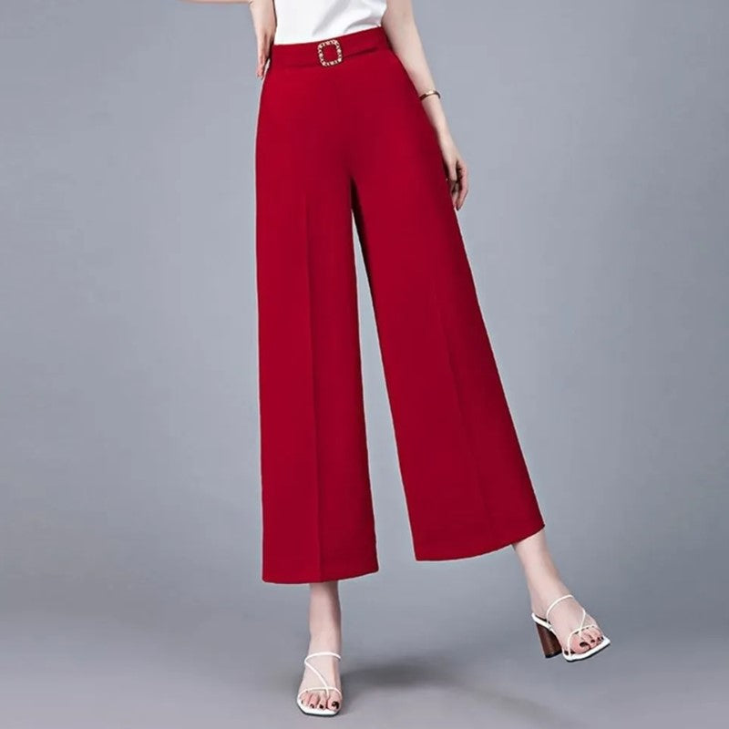 Women's Casual Ice Silk Wide Leg Pants