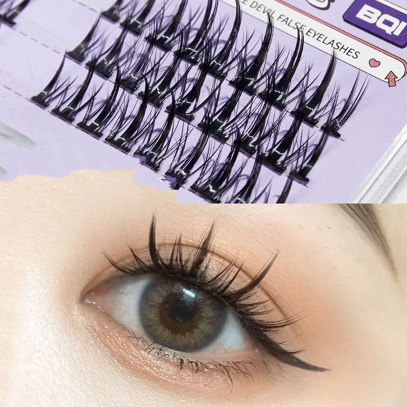 Natural-looking Lightweight Single Cluster Segmented False Eyelashes for a Fuller Look