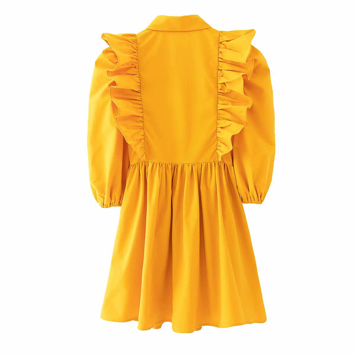 Ruffled Dress with Fashionable Temperament - Perfect for an All-Match Western Style