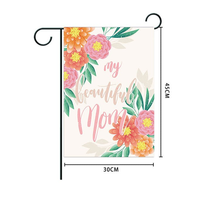 Mother's Day Garden Flag Holiday Party Decoration Garden Sign Ornaments