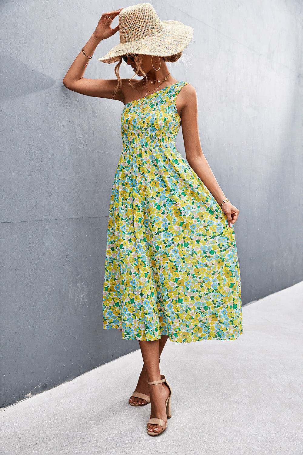 Women's Fashion Personality Flower Print Dress