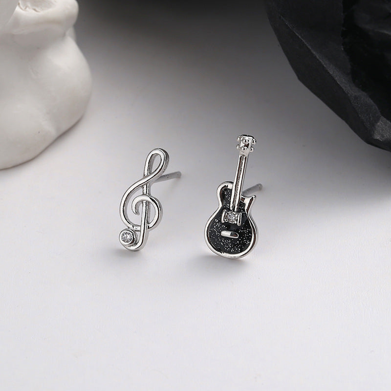 Creative Cute Guitar Note Shape Earrings