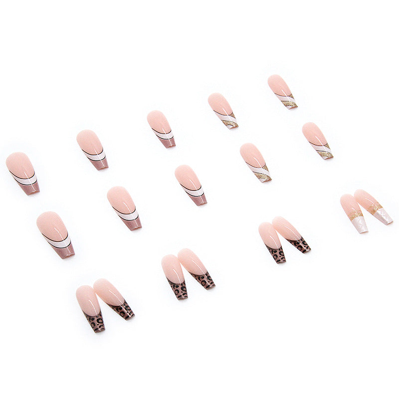 Ballet Armor Fake Nails One Second Wear 24 Pieces Boxed