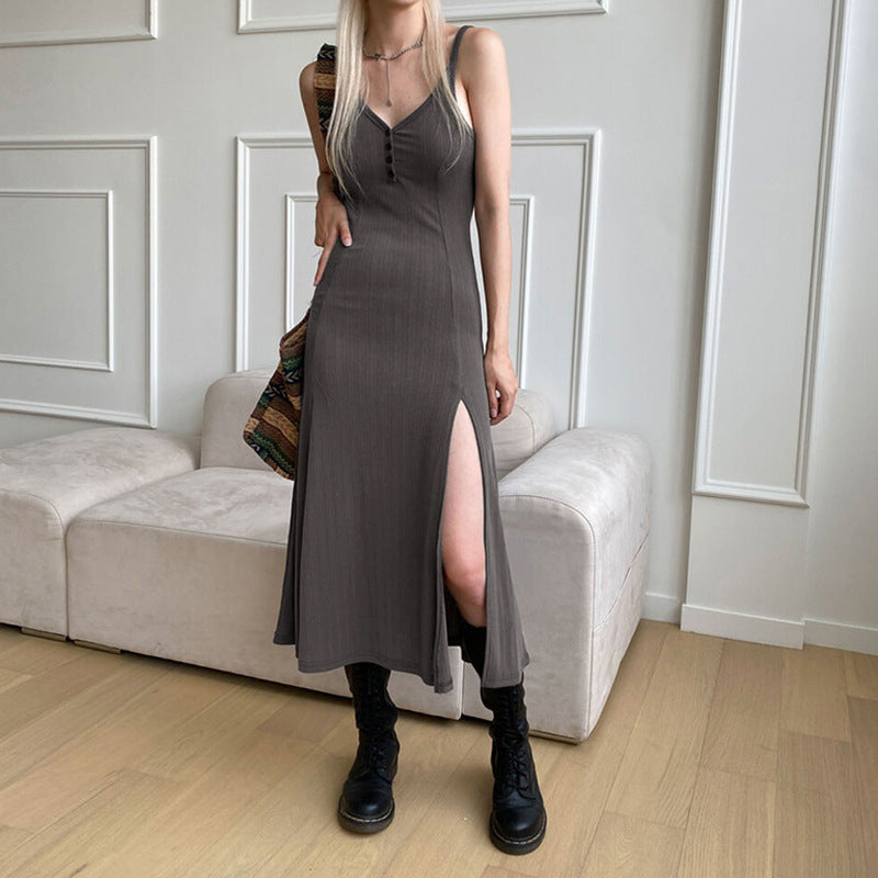 Women's Fashionable Split Sling Dress