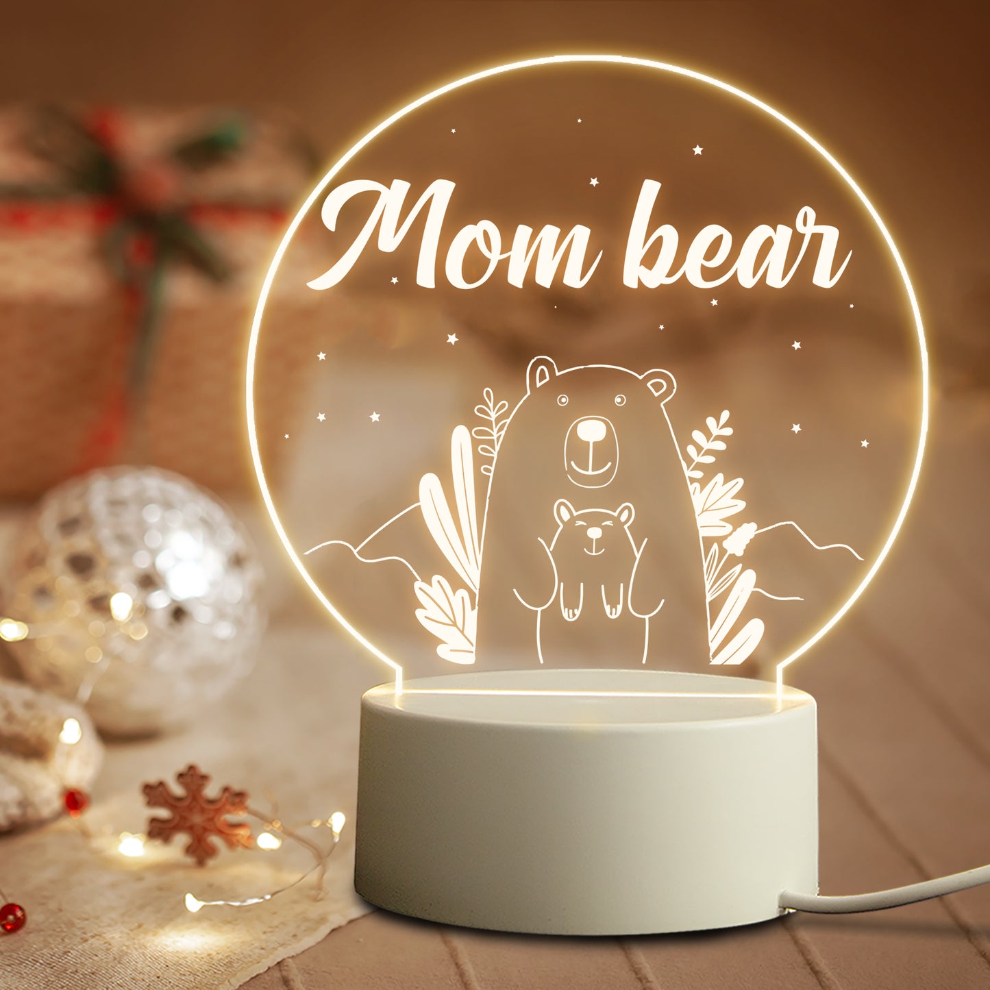 Mother's Day Personalized Birthday Gift LED Light USB