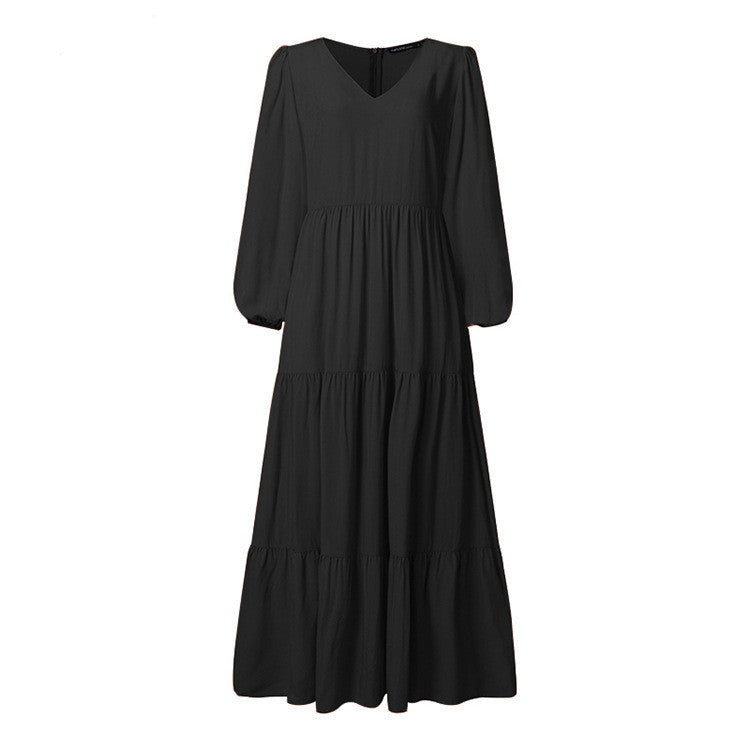 Temperament women's dress with big swing