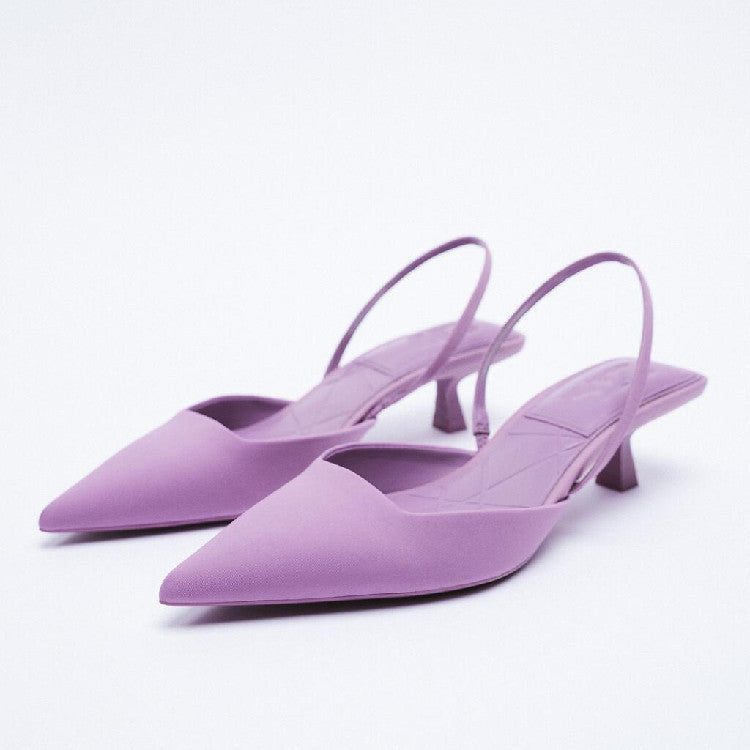 Women's Summer Soft Stiletto Sandals French Style