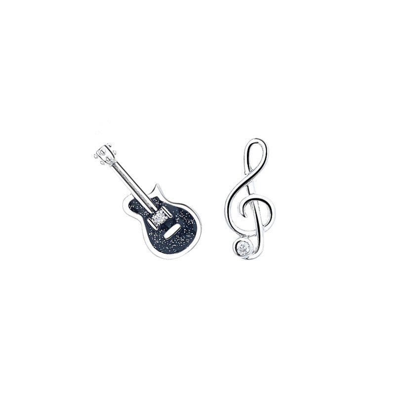 Creative Cute Guitar Note Shape Earrings