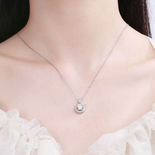 S925 Silver Necklace Clavicle Chain Pendant Women's High-grade