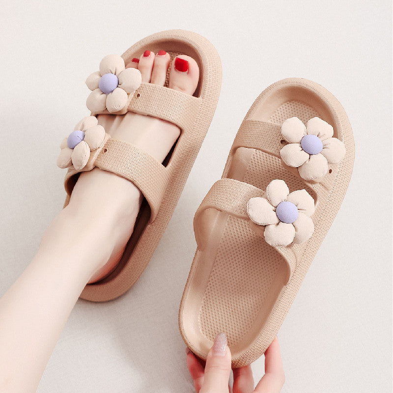 FLowers Shoes Home Thick-soled Eva Slippers