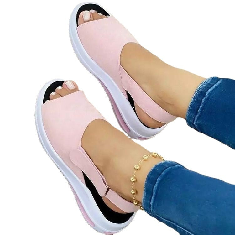 Women Platform Sandals Stretch Fabric Women's Shoes Comfort Walking Ladies Sandal Female Casual Footwear