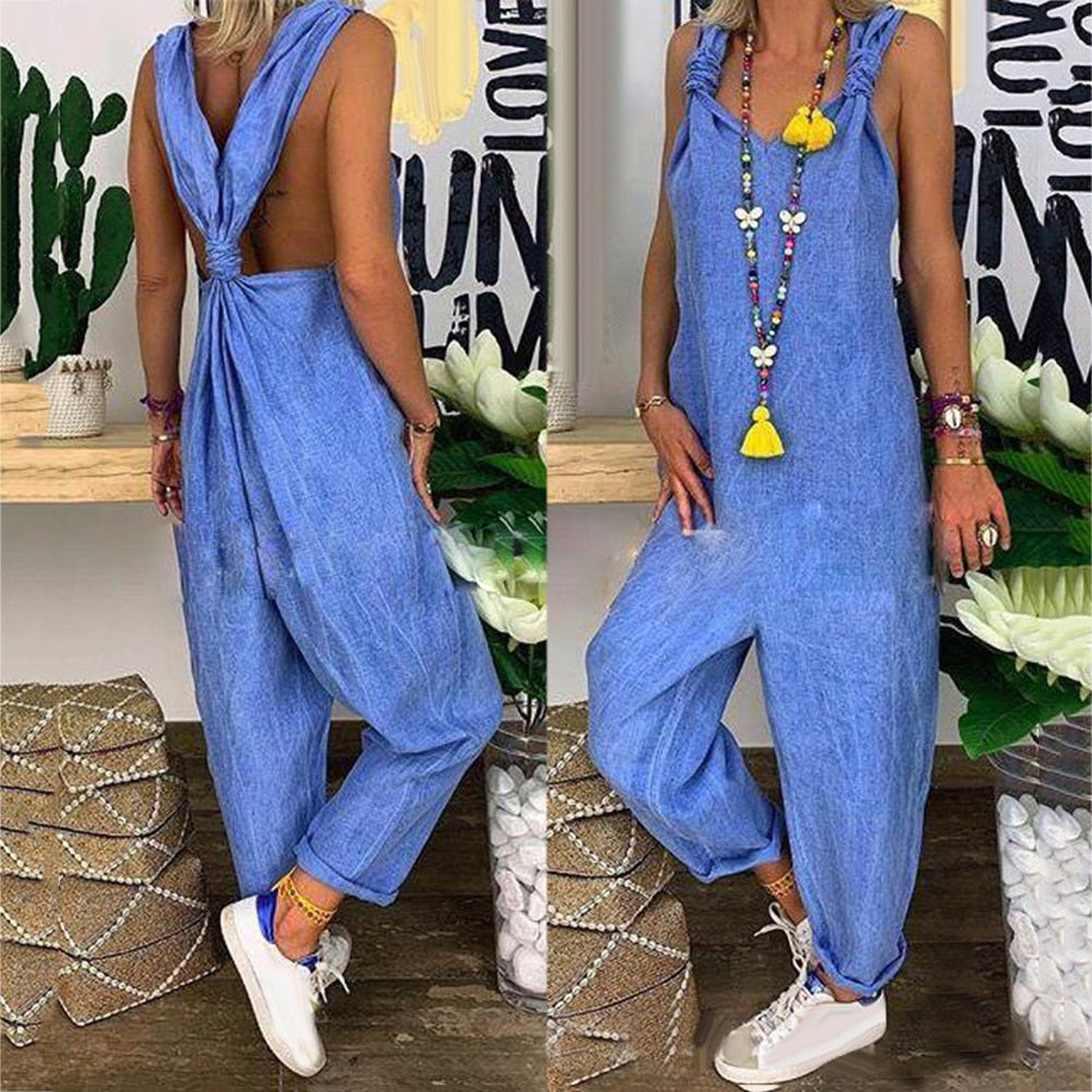Women Sexy Jumpsuit Women Playsuit Casual Overalls Bib Overall