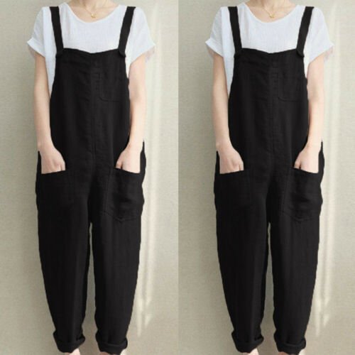 Womens Rompers Jumpsuit Loose Pants Overalls Playsuits