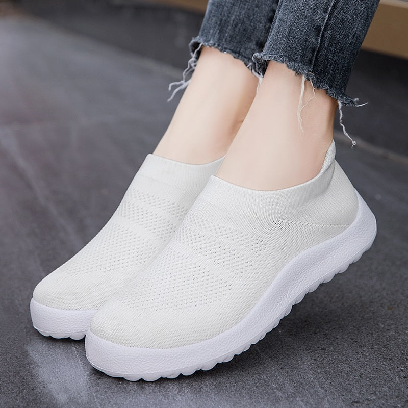 Women Casual Shoes Slip On Nurse Shoes Soft Sneakers Designer Shoes