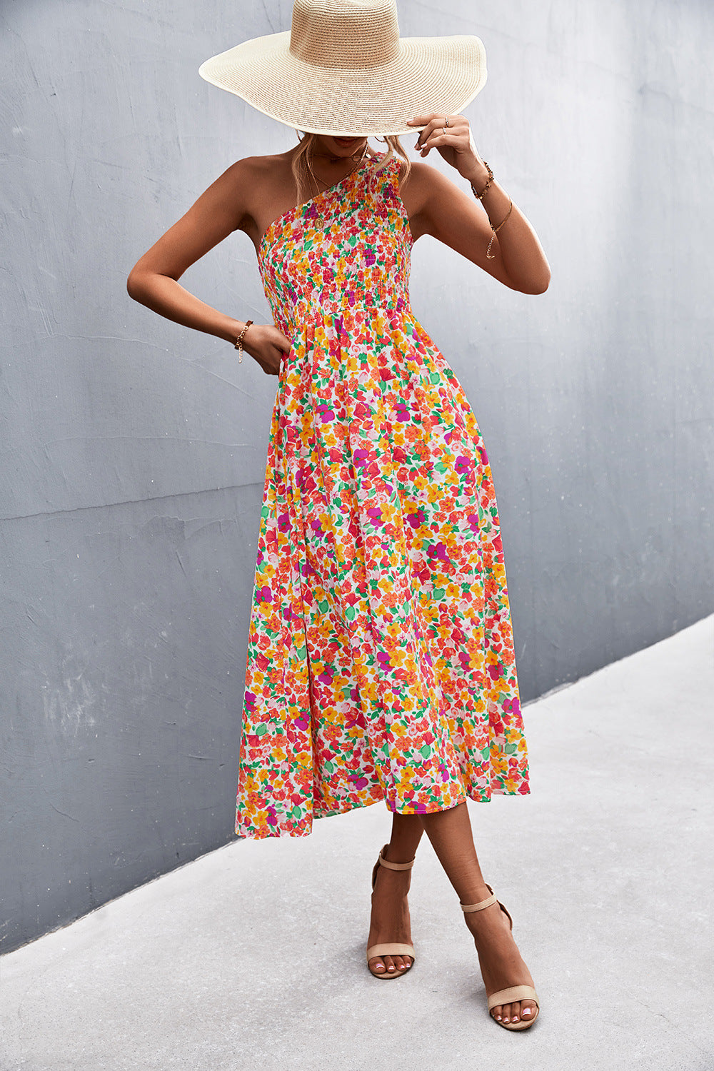 Women's Fashion Personality Flower Print Dress