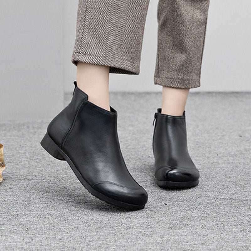 Fall/Winter Ankle Boots for Women: Stylish Low-Heel Shoes