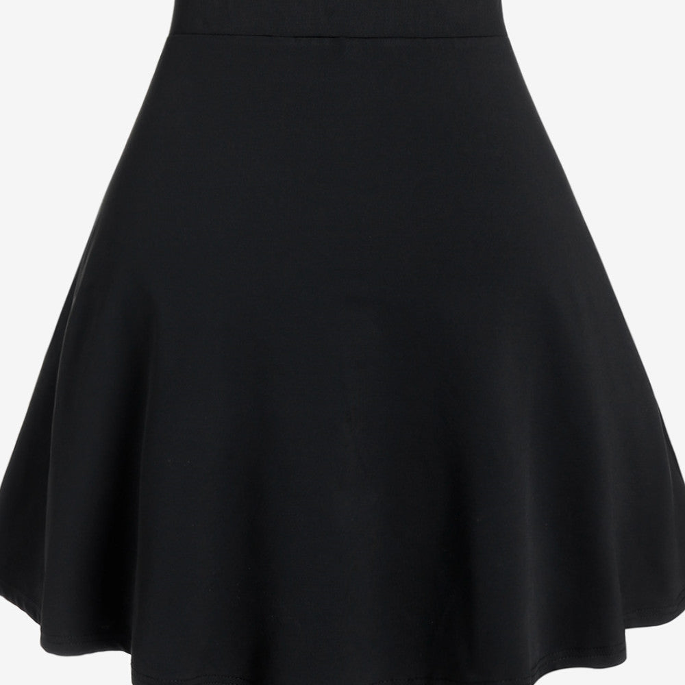 Women's Casual Large Black Skirt