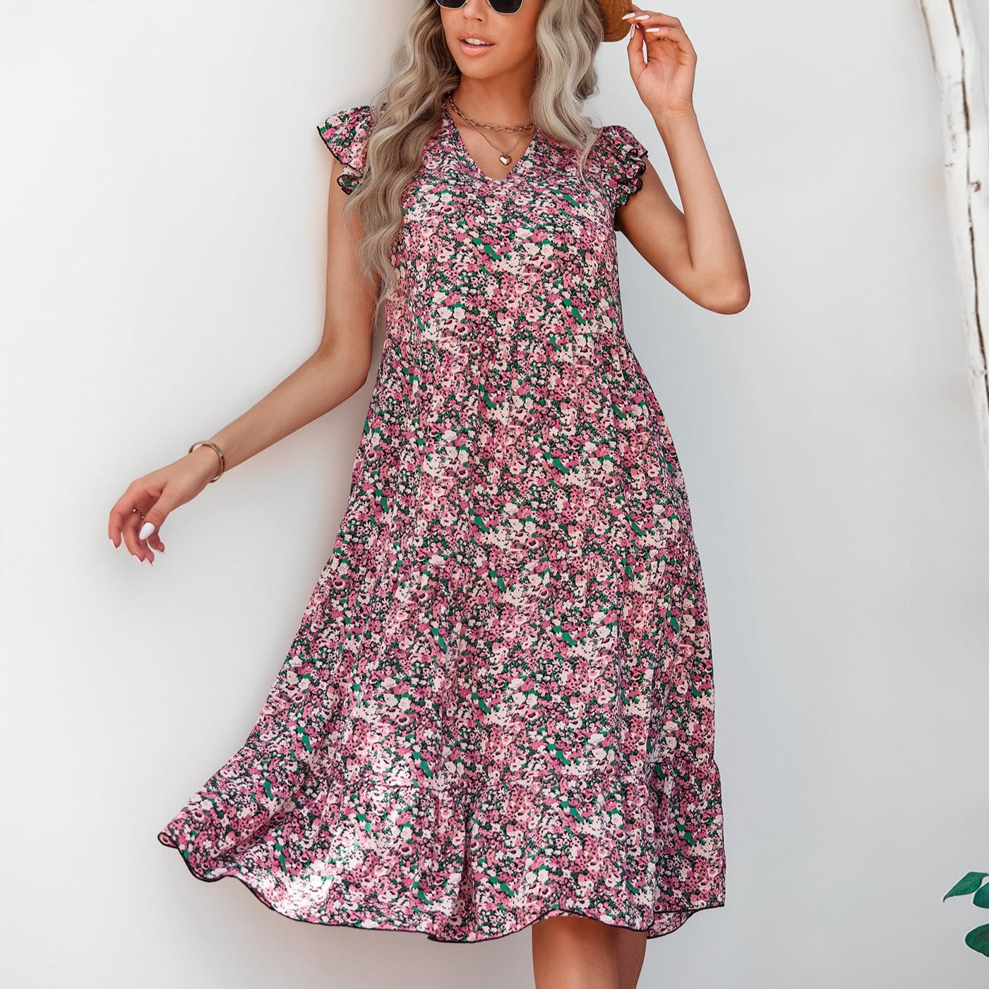 Fashionable and Floral Summer Dress