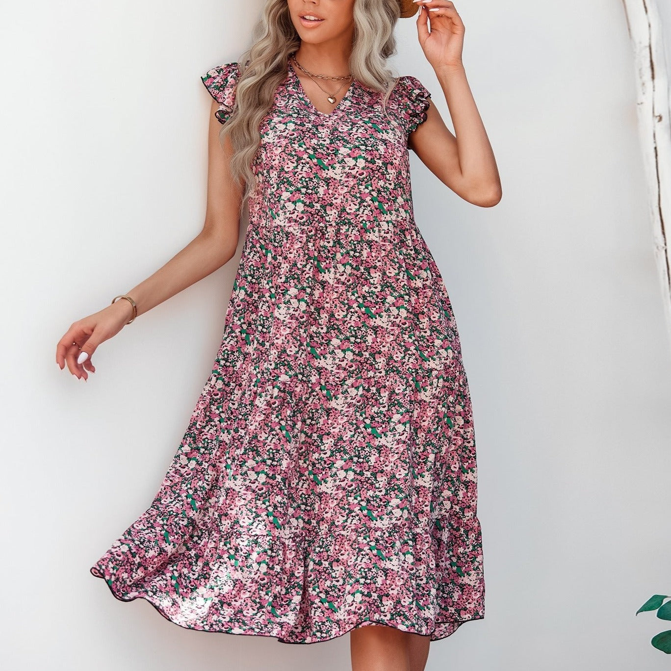 Fashionable and Floral Summer Dress