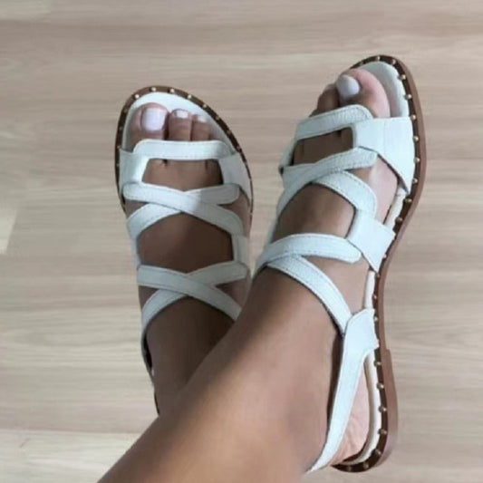 Summer European And American Flat Plus Size Women's Sandals