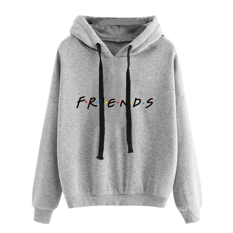 Women's New Hooded Sweater Printed Plush