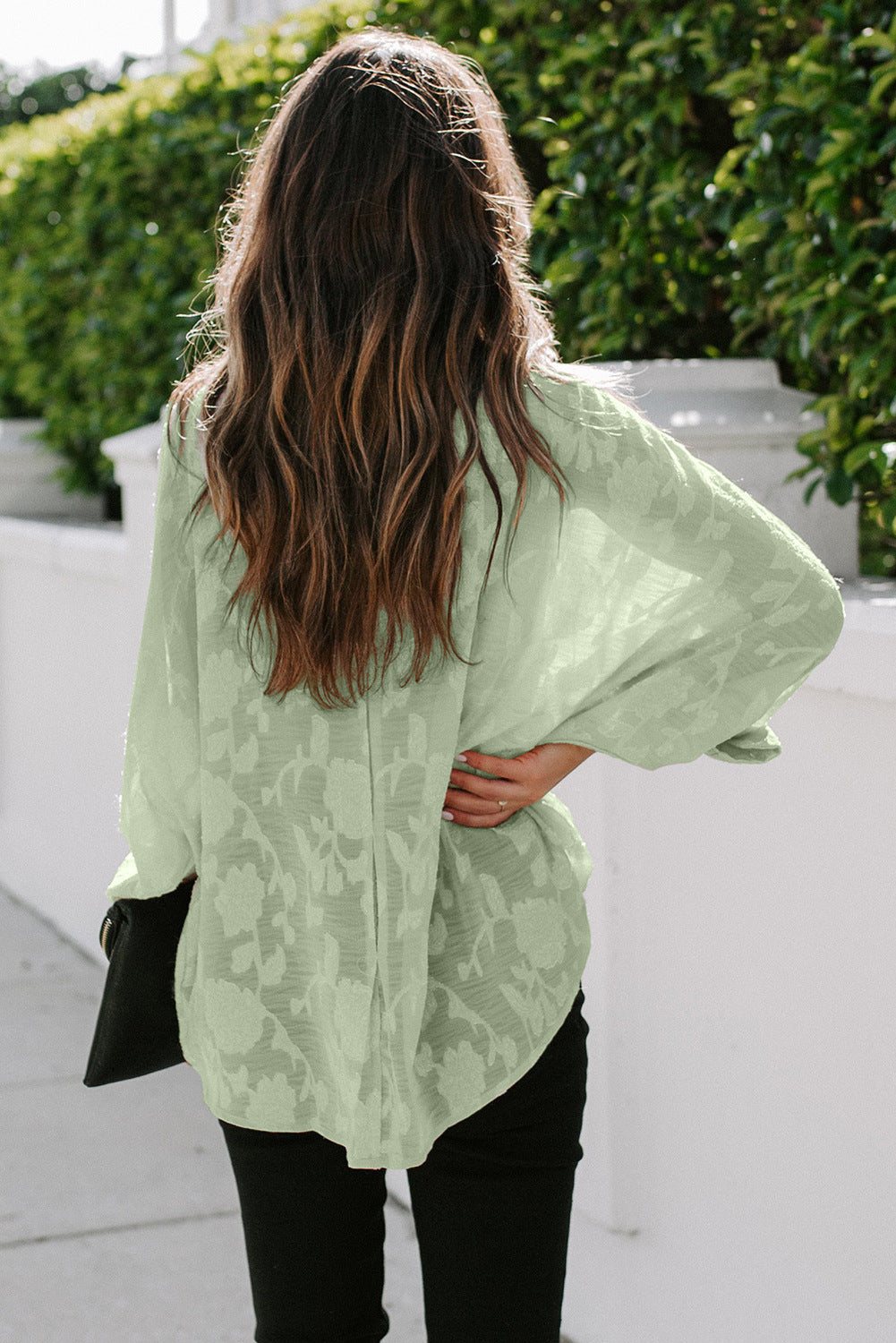 Solid Color Long-Sleeved Shirt