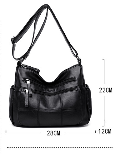 Shoulder-Style Soft Leather Mother Bag for Women